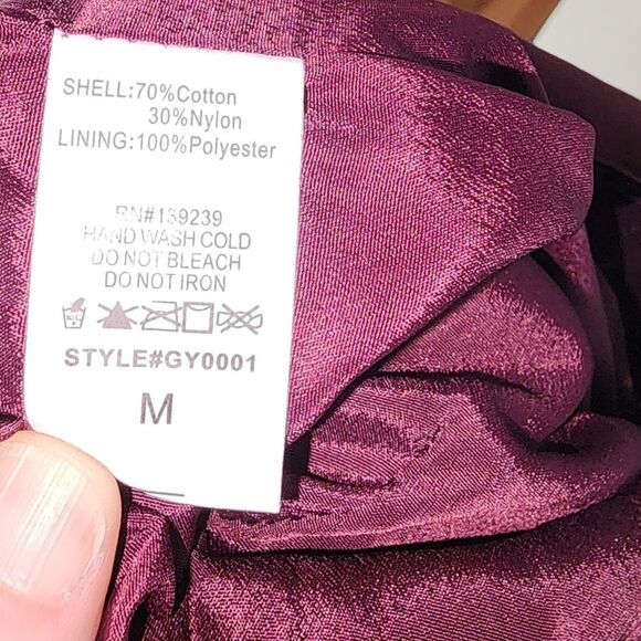 DO+BE Natasha Plum Lace Bell Sleeve Romper Size M - Picture 10 of 12